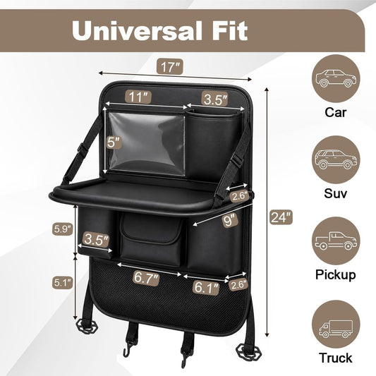 WUPKL Seat Back Organizer with Foldable Tray