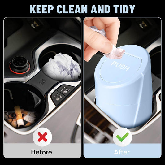 SGLRT Light Blue Car Trash Can