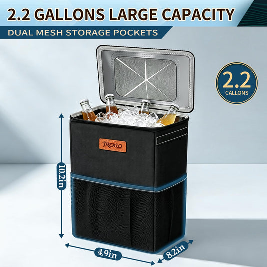 TREKLO Car Trash Can with Lid