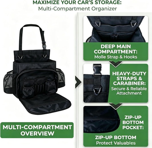 ZSASU Car Seat Back Organizer