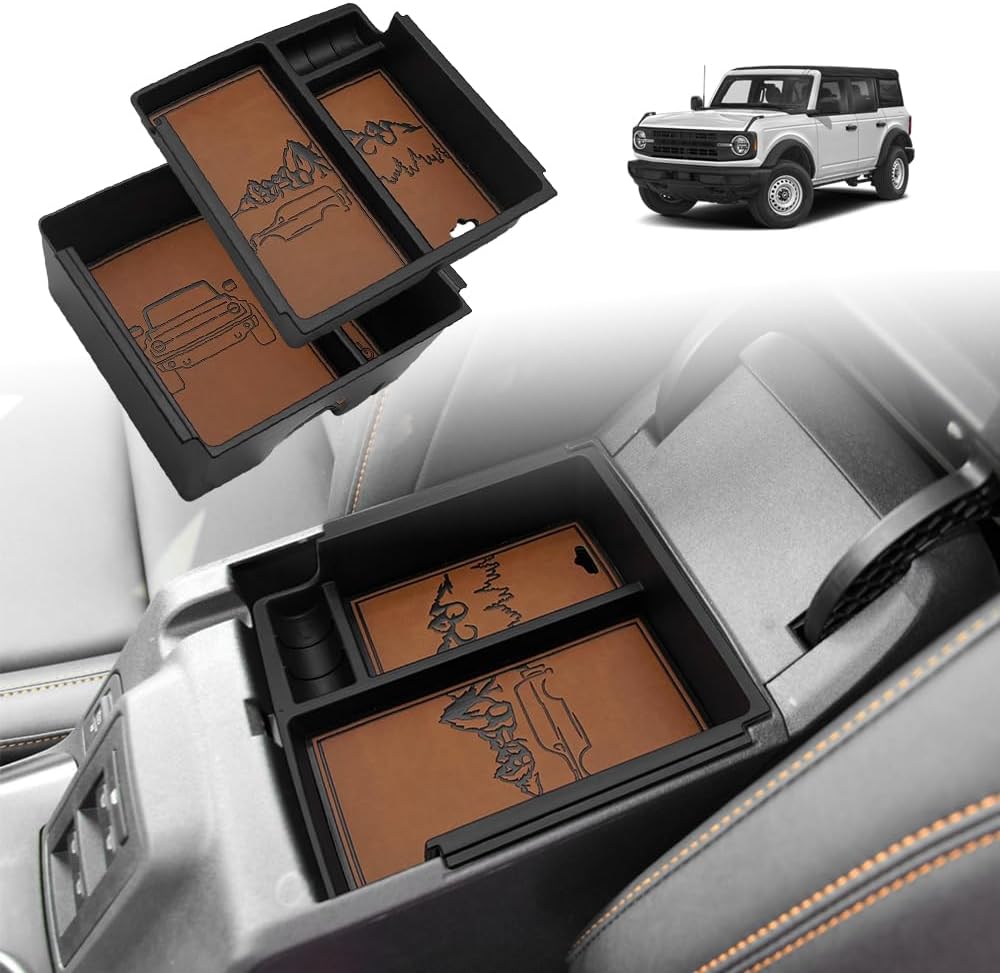 TripleAliners Bronco Center Console Organizer