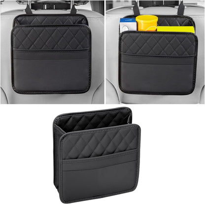 Mandark Leather Car Seat Back Organizer