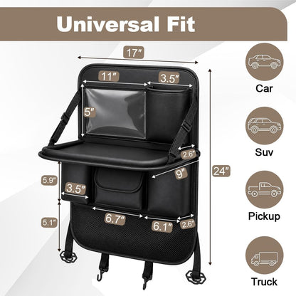 WUPKL Seat Back Organizer with Foldable Tray