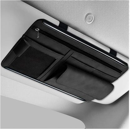 SHMZK Leather Sun Visor Organizer