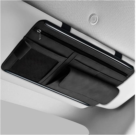 SHMZK Leather Sun Visor Organizer