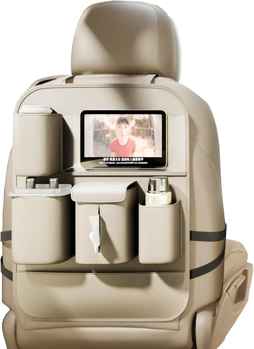 GMQ Beige Seat Back Organizer