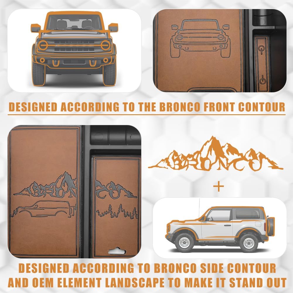 TripleAliners Bronco Center Console Organizer