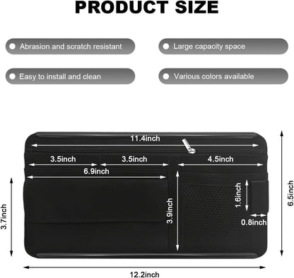 SHMZK Leather Sun Visor Organizer