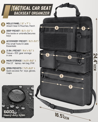Pitozer Car Seat Back Organizer