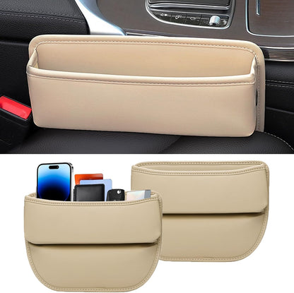 Mtverver Leather Car Seat Gap Filler, 2-Pack