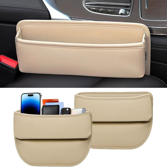 Mtverver Leather Car Seat Gap Filler, 2-Pack