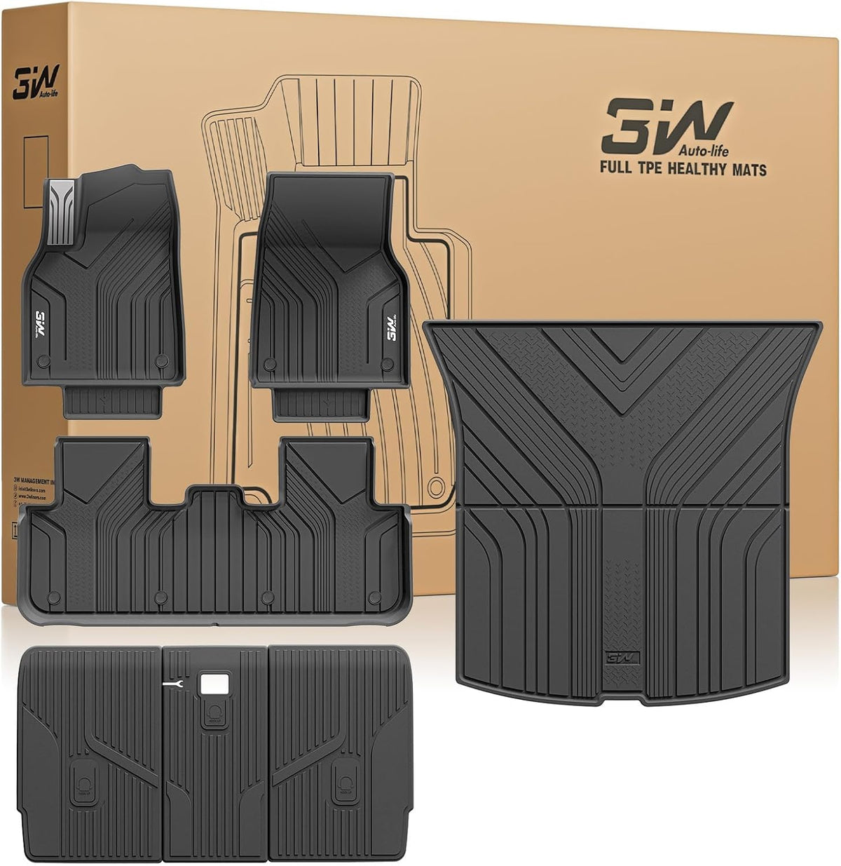 3W Tesla Model Y Juniper Floor Mats