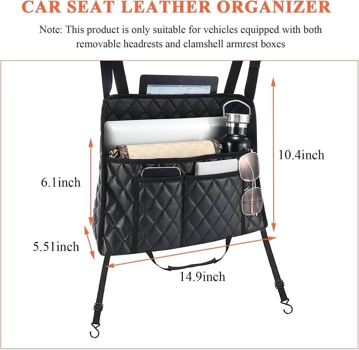 povtii Leather Car Organizer