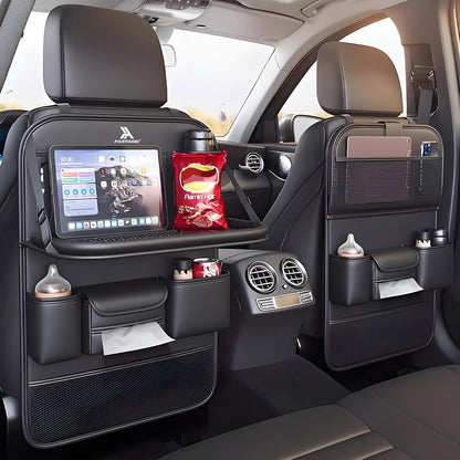 FASTAGEI Car Backseat Organizer with Table Tray
