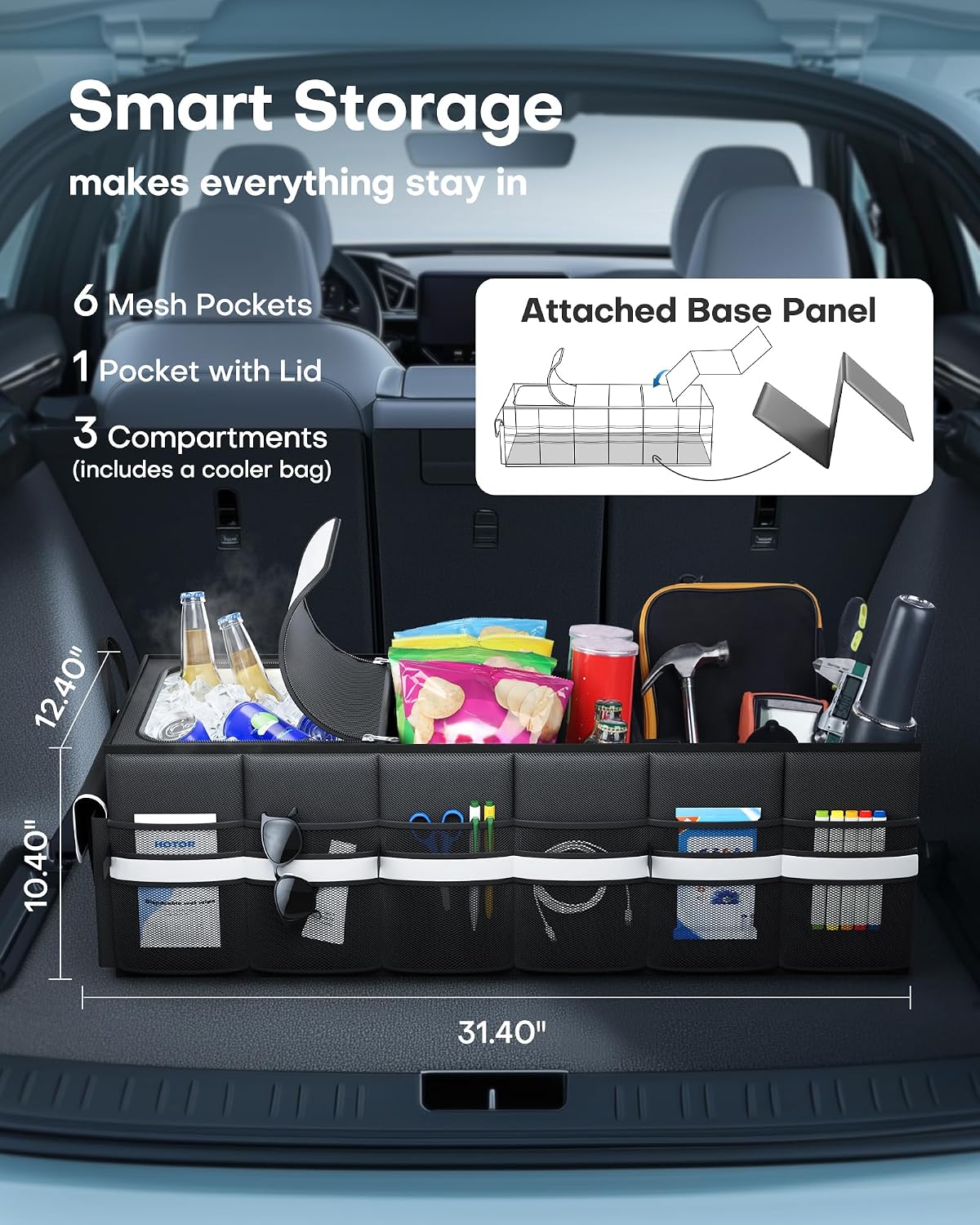 HOTOR Trunk Organizer