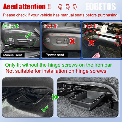 EDBETOS Under-Seat Console Tray
