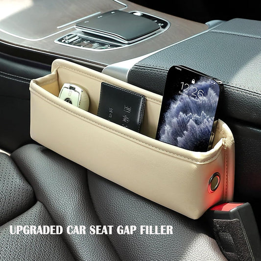 Mtverver Leather Car Seat Gap Filler, 2-Pack