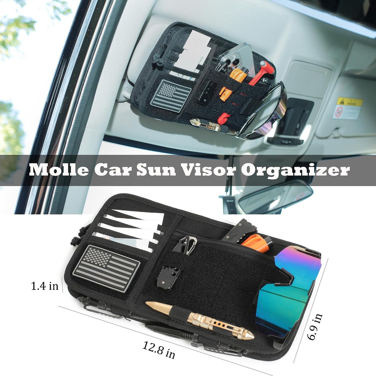 Katadem Car Sun Visor Organizer