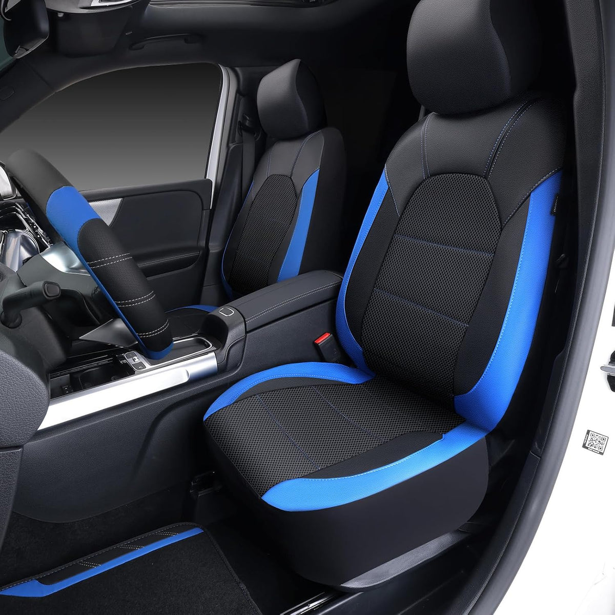CAR PASS Seat Covers and Steering Wheel Cover