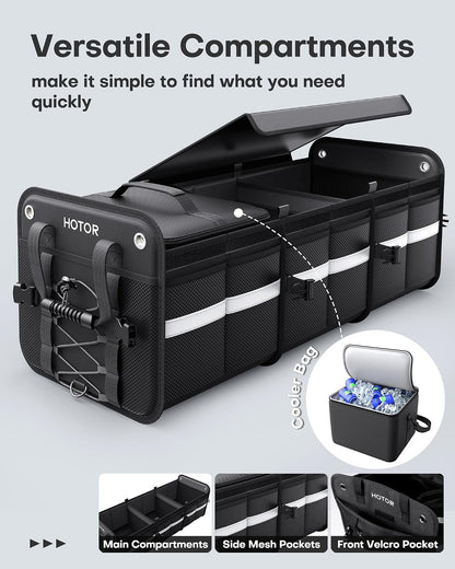 HOTOR Trunk Organizer with Cooler Bag
