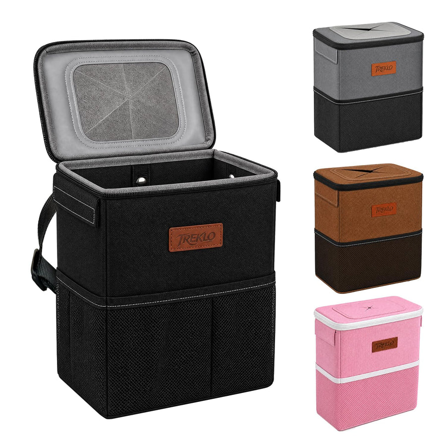 TREKLO Car Trash Can with Lid