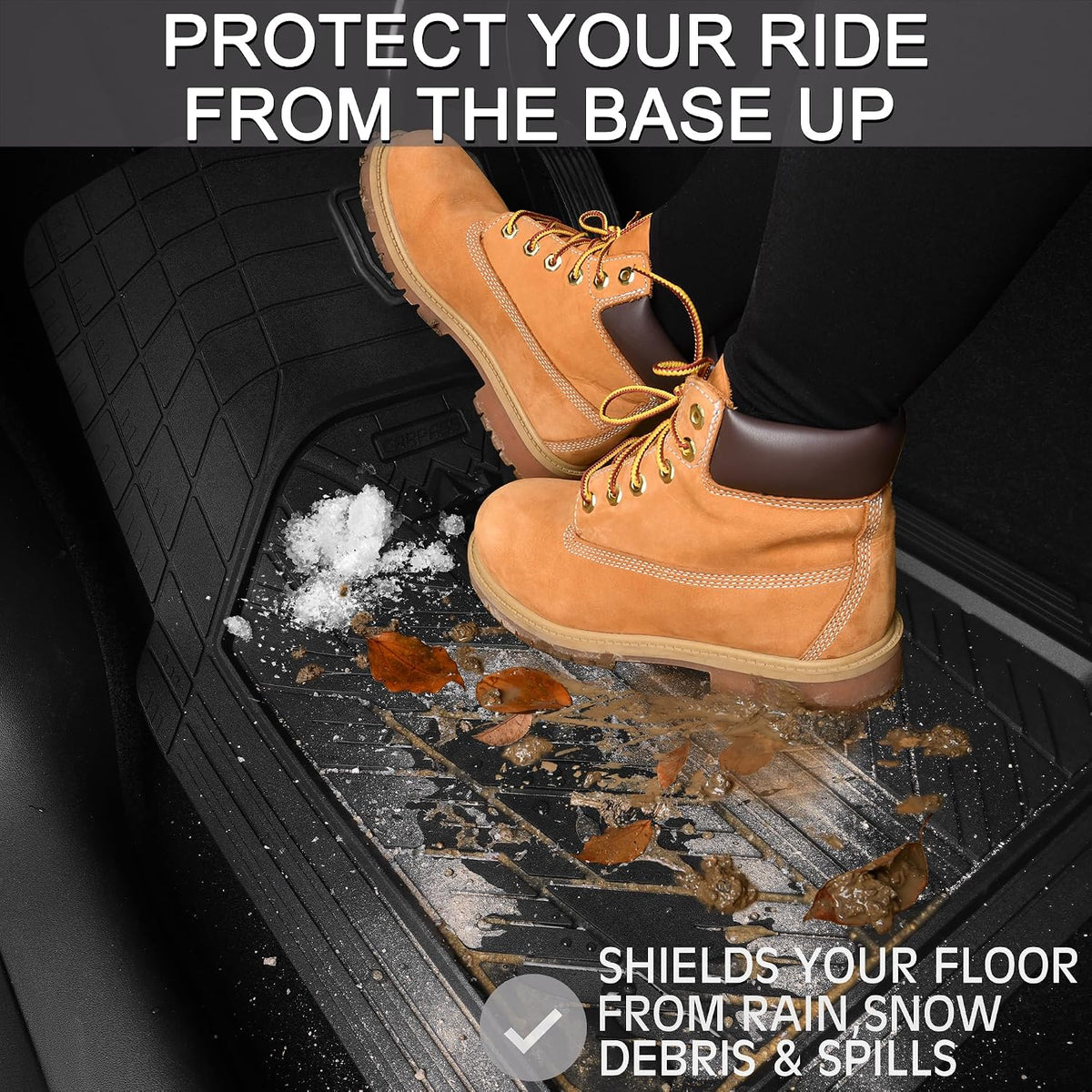 CAR PASS Rubber Car Floor Mats